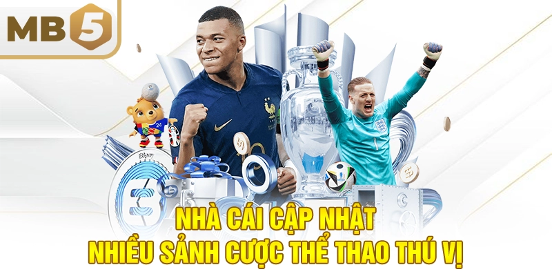 Nhà cái cập nhật nhiều sảnh cược thể thao thú vị